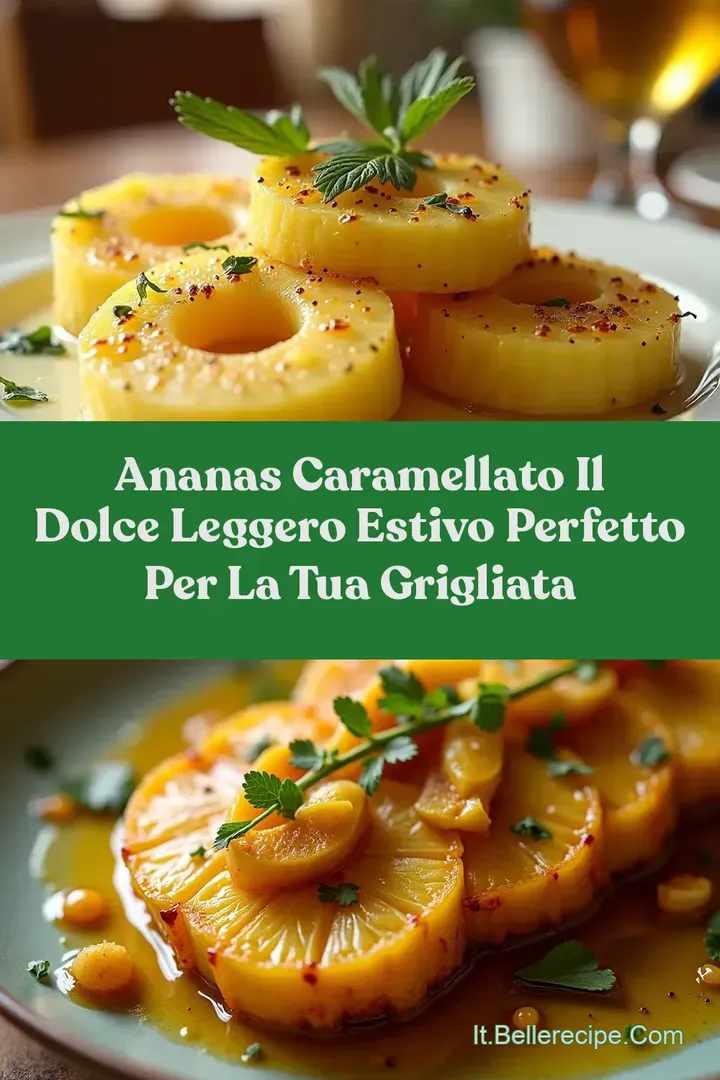 Ananas Caramellato Il Dolce Leggero Estivo Perfetto per la Tua Grigliata