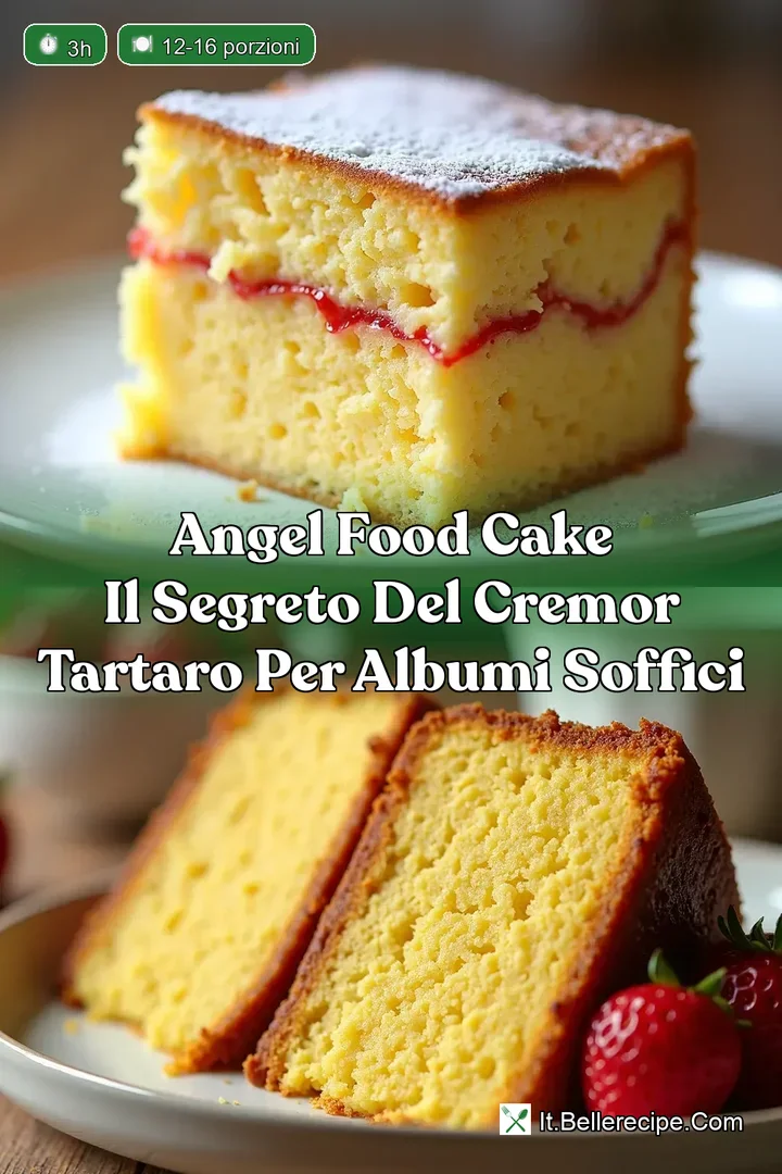 Angel Food Cake Il Segreto del Cremor Tartaro per Albumi Soffici