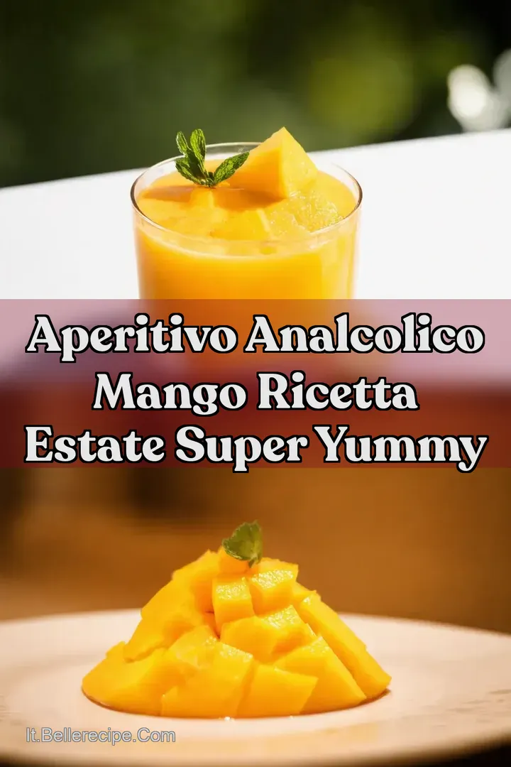 Aperitivo Analcolico Mango Ricetta Estate Super Yummy