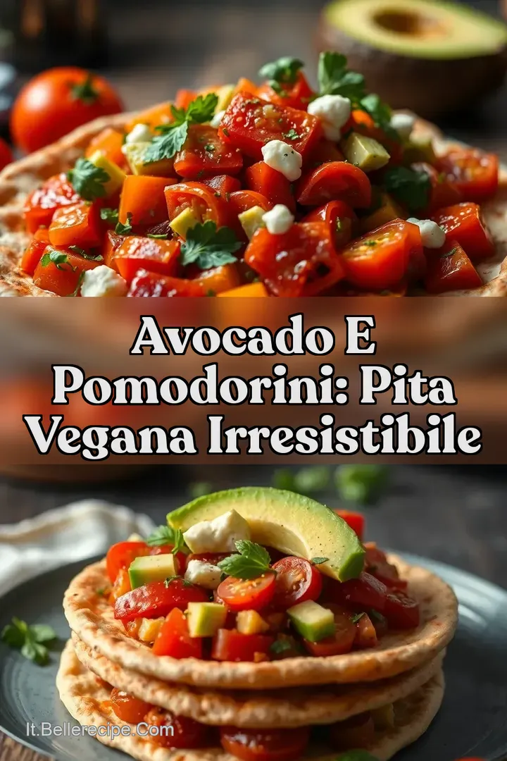 Avocado e Pomodorini: Pita Vegana Irresistibile