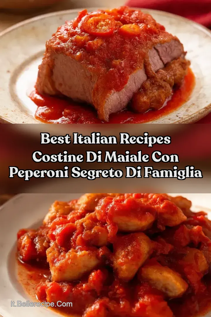 Best Italian Recipes Costine di Maiale con Peperoni Segreto di Famiglia