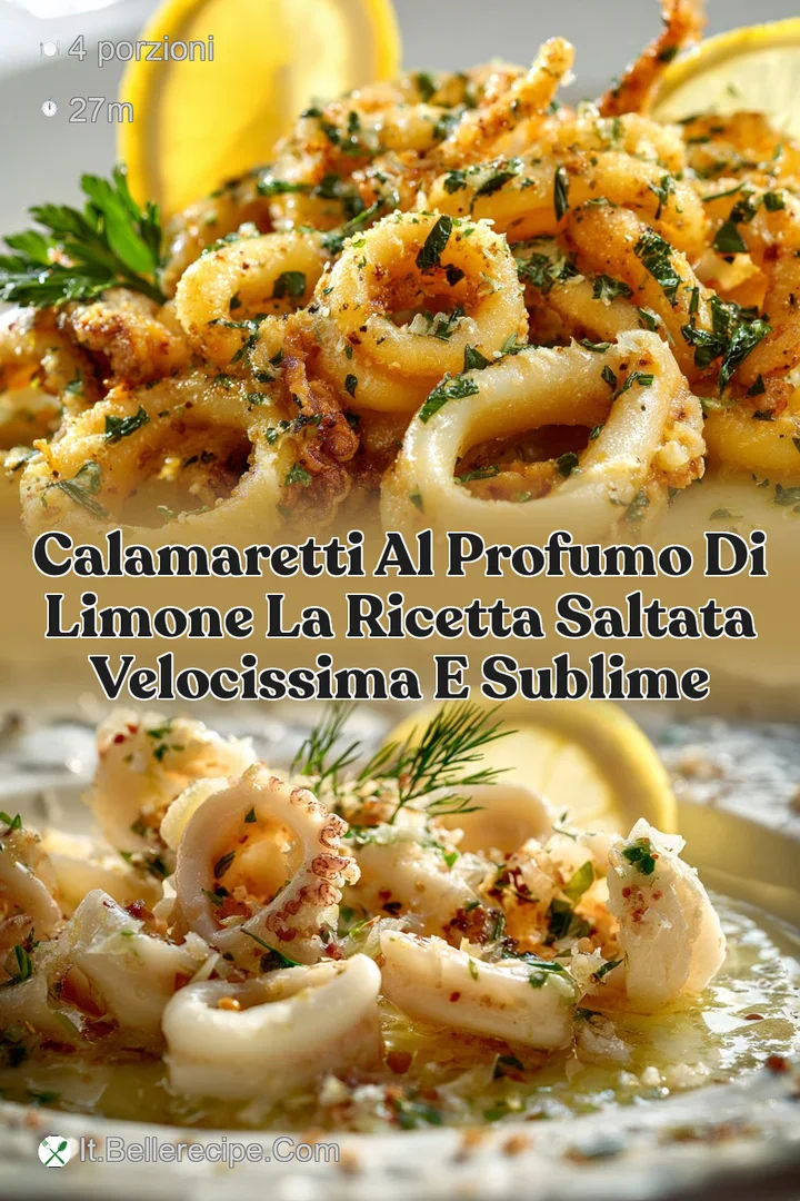 Calamaretti al profumo di limone la ricetta saltata velocissima e sublime