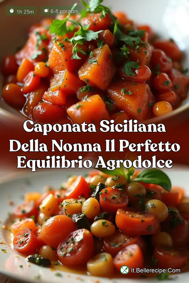 Caponata Siciliana della Nonna Il Perfetto Equilibrio Agrodolce