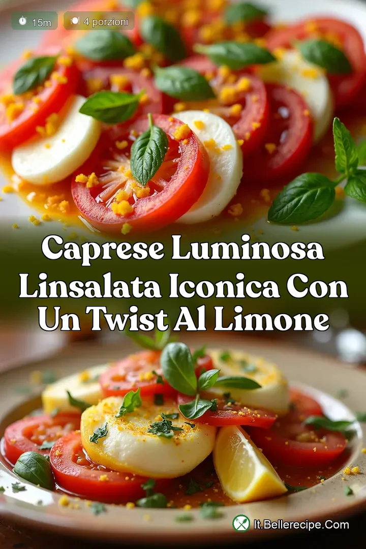 Caprese Luminosa LInsalata Iconica con un Twist al Limone