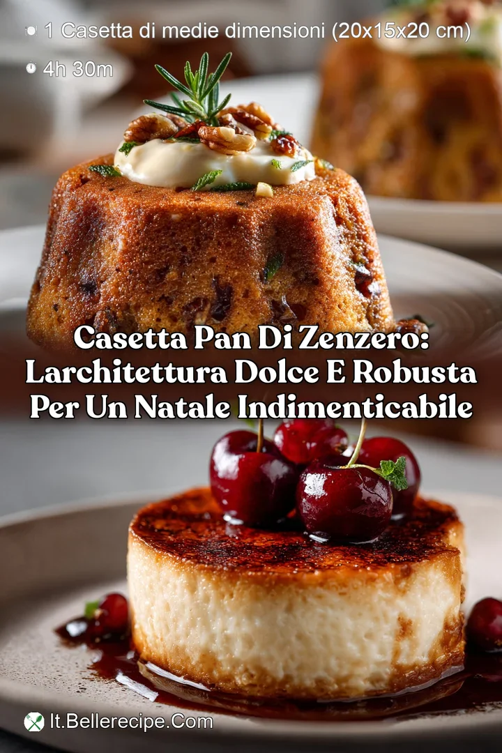 Casetta pan di zenzero: larchitettura dolce e robusta per un Natale indimenticabile