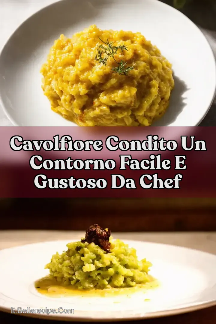 Cavolfiore Condito Un Contorno Facile e Gustoso da Chef
