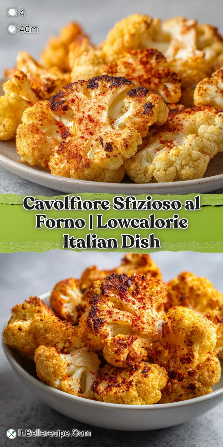 Primo piano di una cimetta di cavolfiore fondente, con formaggio fuso filante e una texture granulosa e tostata.