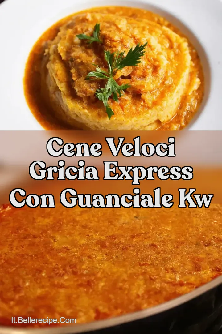 Cene Veloci Gricia Express con Guanciale kw
