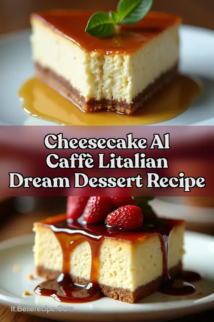 Cheesecake al Caff&egrave; LItalian Dream Dessert Recipe