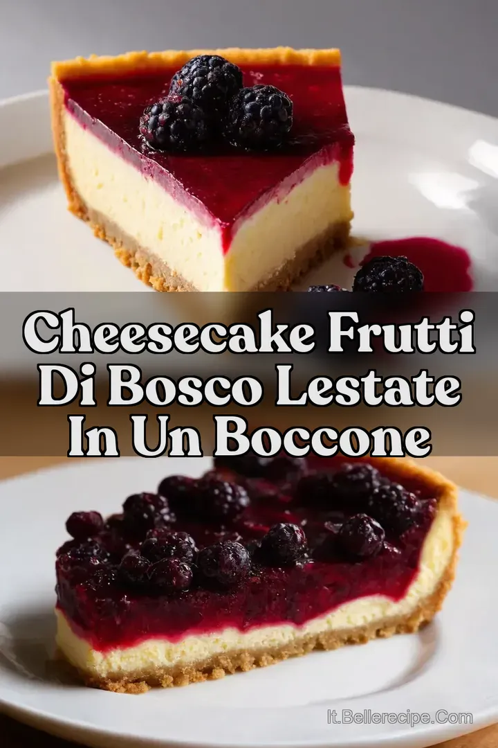 Cheesecake Frutti di Bosco LEstate in un Boccone