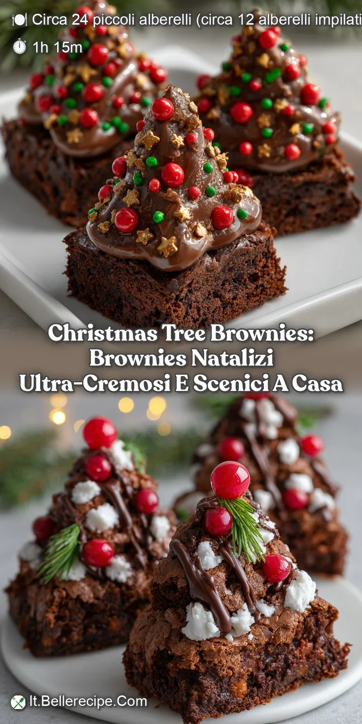 Christmas Tree Brownies: brownies natalizi ultra-cremosi e scenici a casa