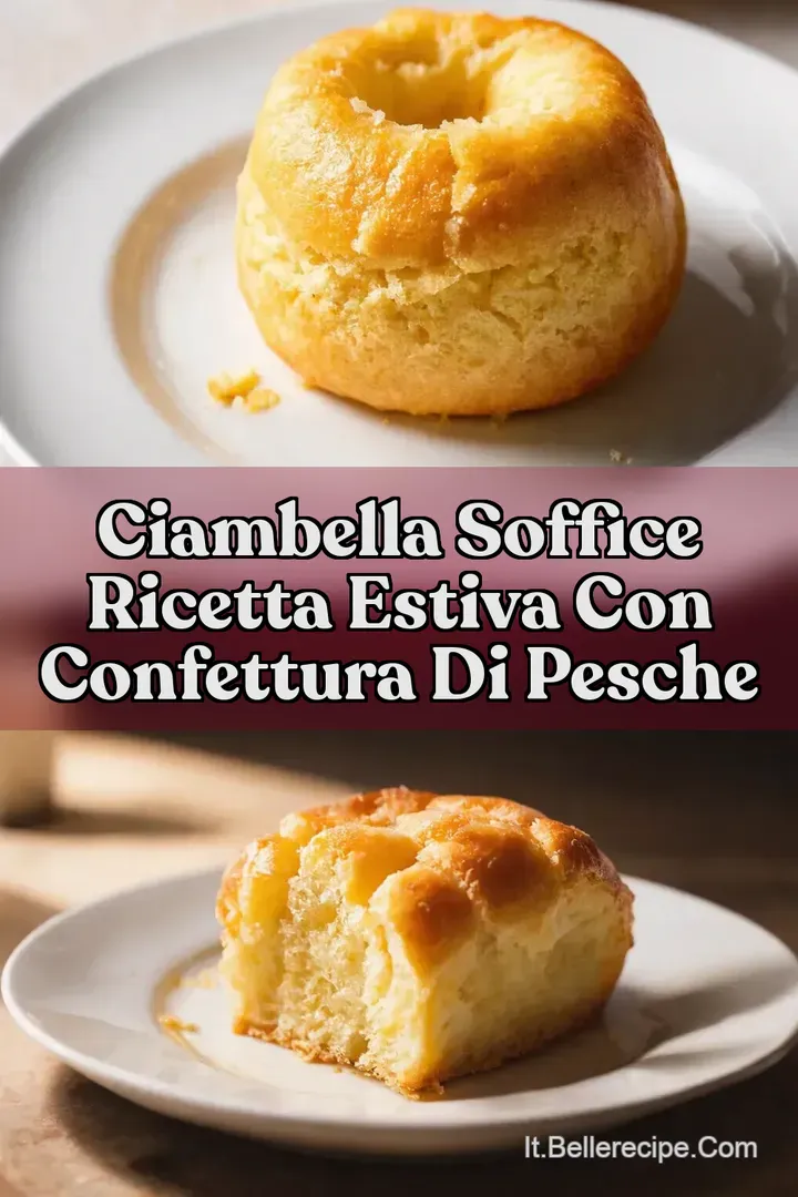 Ciambella Soffice Ricetta Estiva con Confettura di Pesche