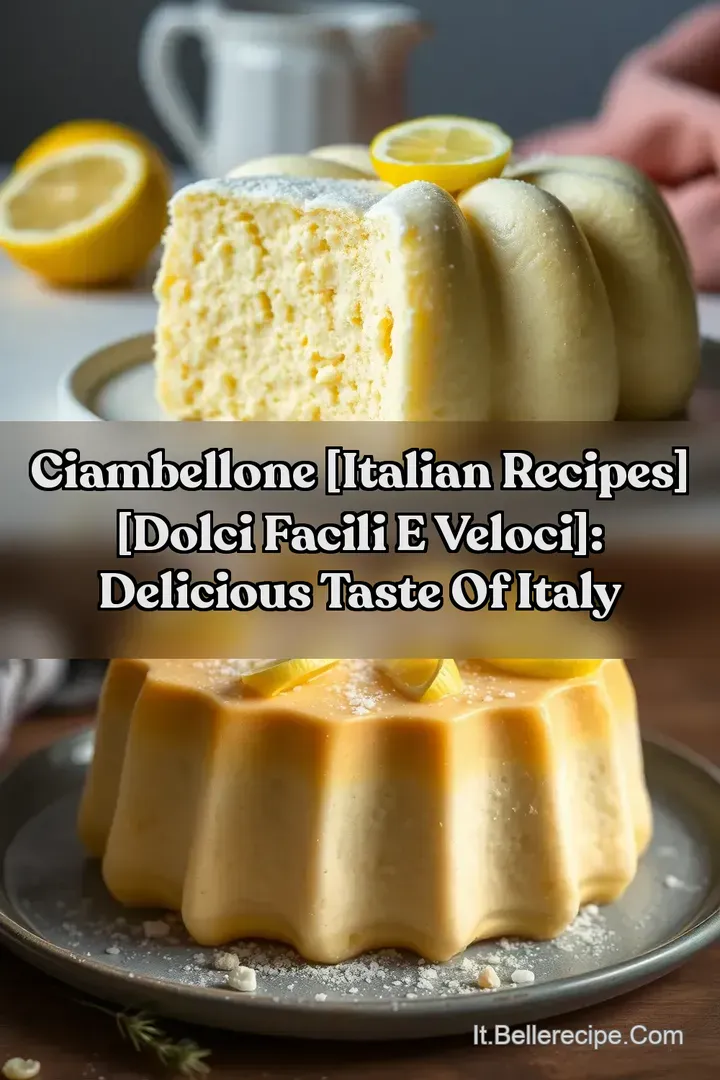 Ciambellone [Italian Recipes] [dolci facili e veloci]: Delicious Taste of Italy