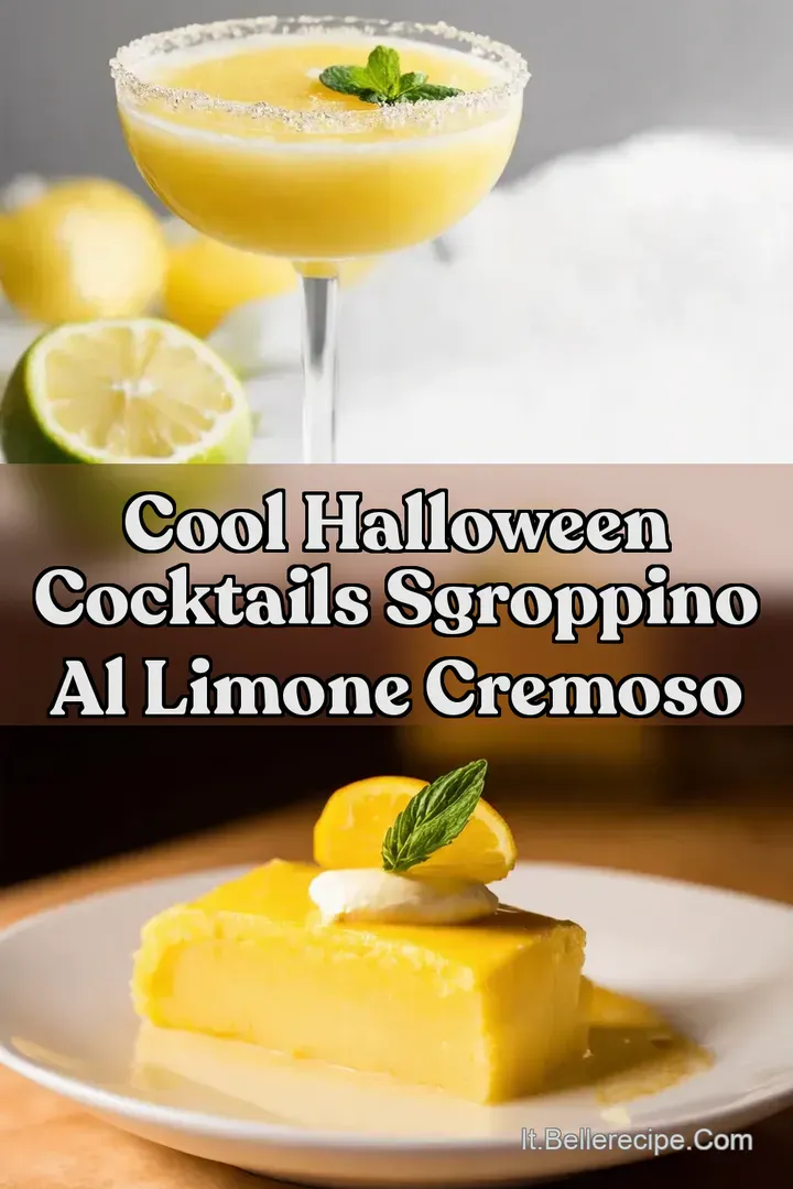 Cool Halloween Cocktails Sgroppino al Limone Cremoso