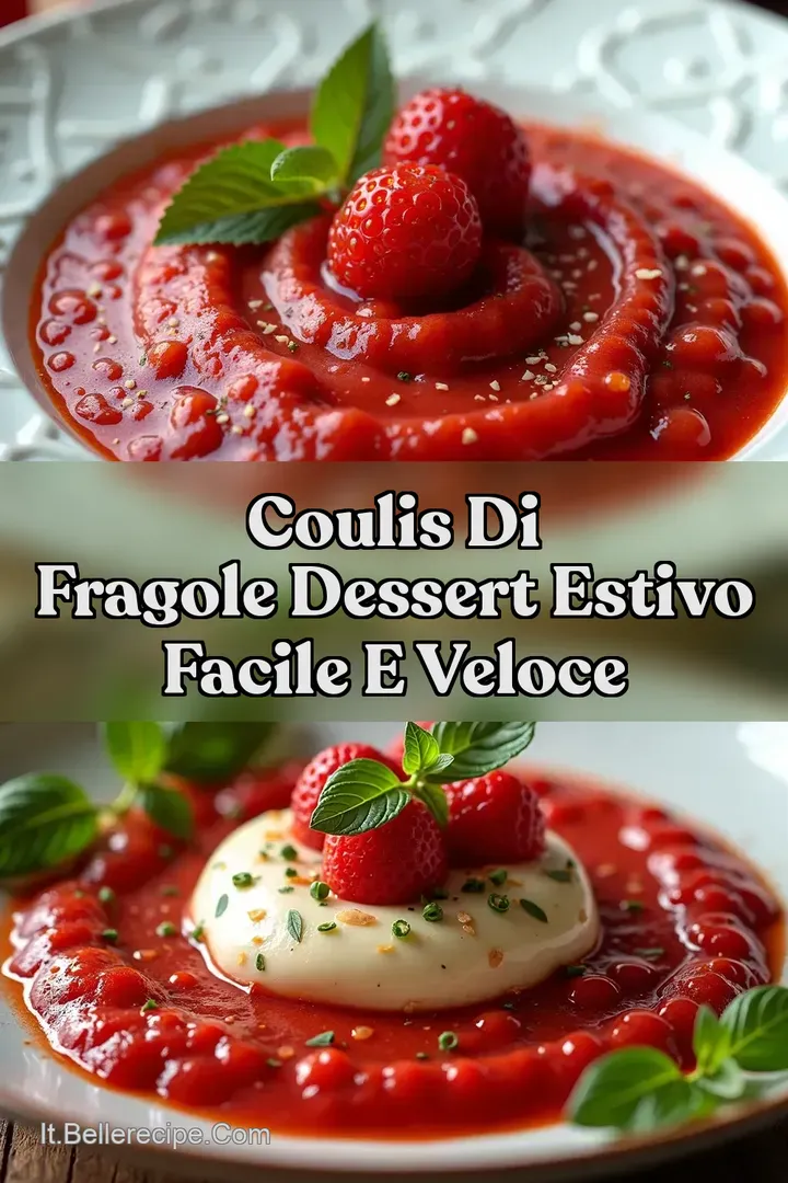 Coulis di Fragole Dessert Estivo Facile e Veloce