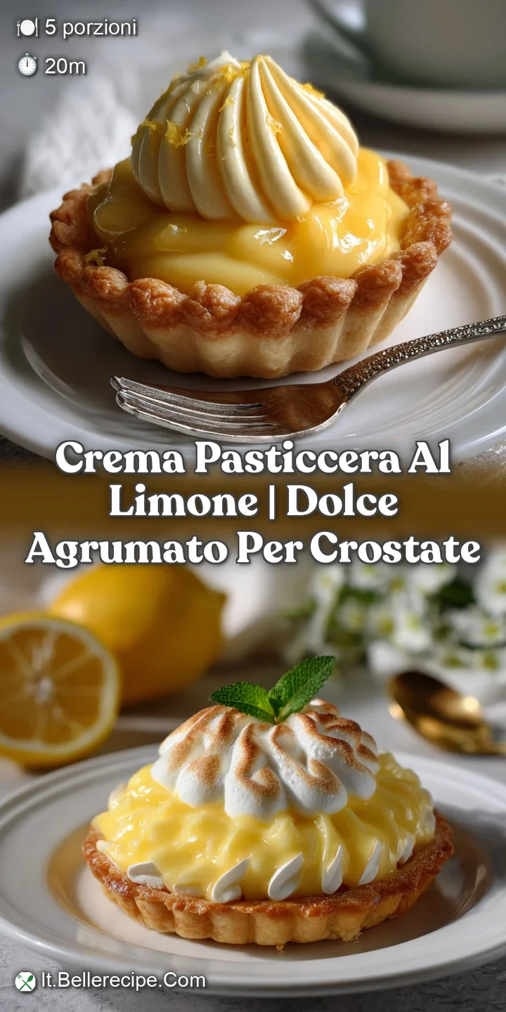 Close-up of a thick, pale yellow cream. The surface is subtly rippled, suggesting a rich, velvety texture and zesty citrus...