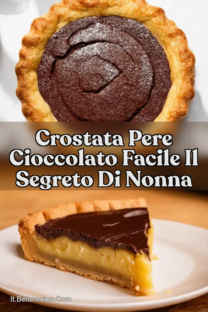 Crostata Pere Cioccolato Facile Il Segreto di Nonna