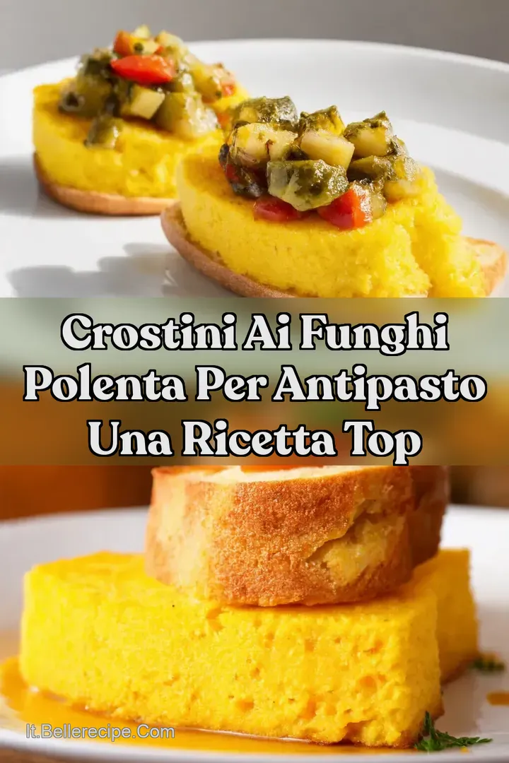 Crostini ai funghi polenta per antipasto Una ricetta Top