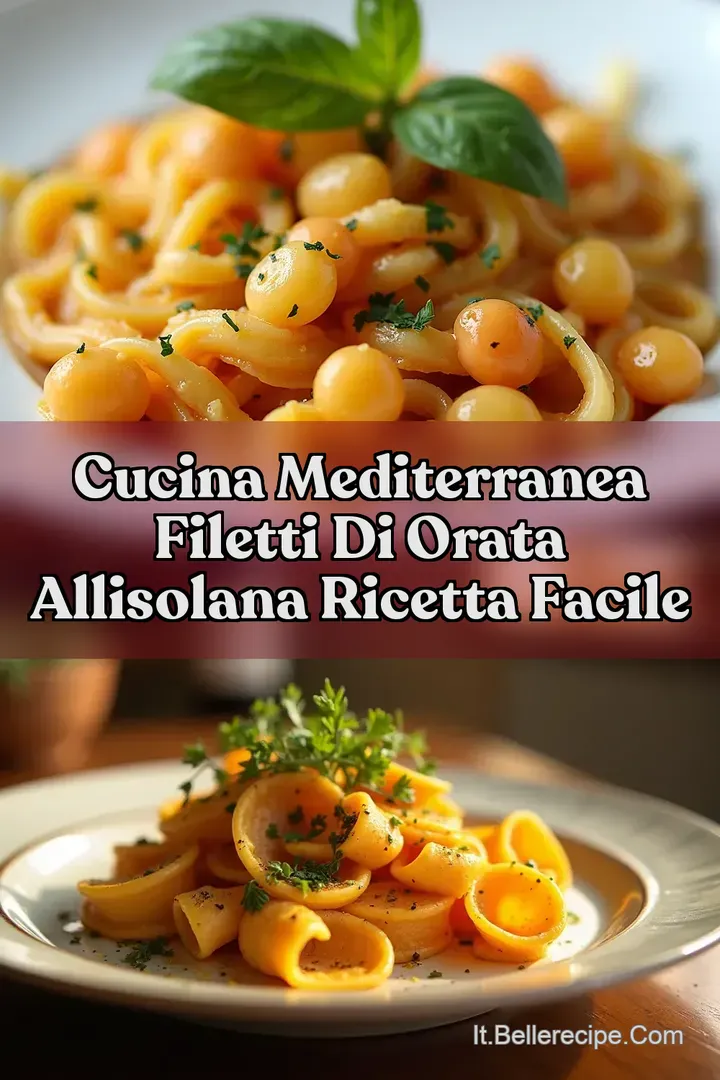 Cucina Mediterranea Filetti di Orata allIsolana Ricetta Facile