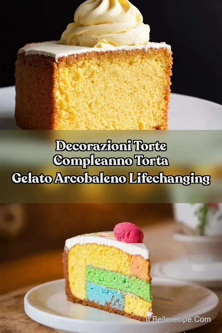 Decorazioni Torte Compleanno Torta Gelato Arcobaleno LifeChanging