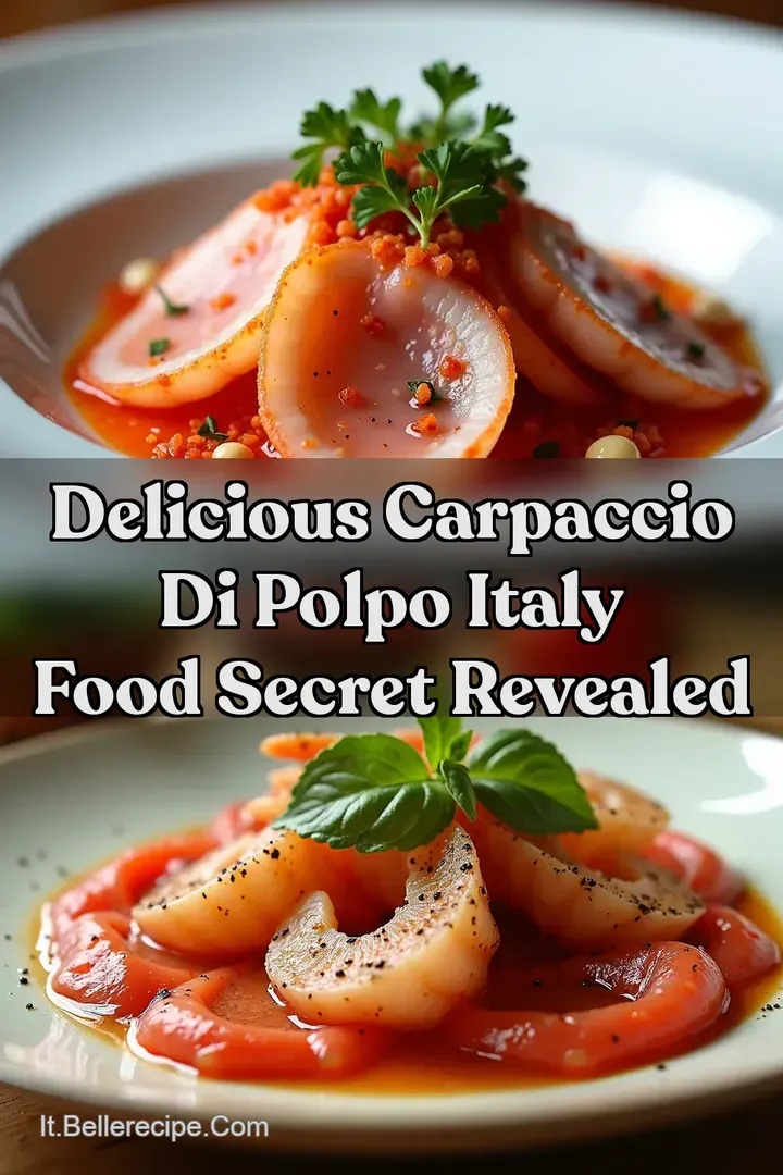 Delicious Carpaccio di Polpo Italy Food Secret Revealed