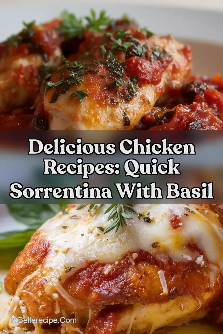 Delicious Chicken Recipes: Quick Sorrentina With Basil