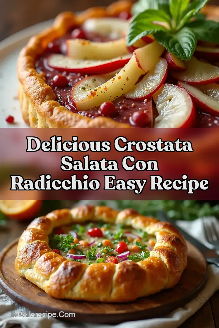 Delicious Crostata salata con radicchio Easy Recipe