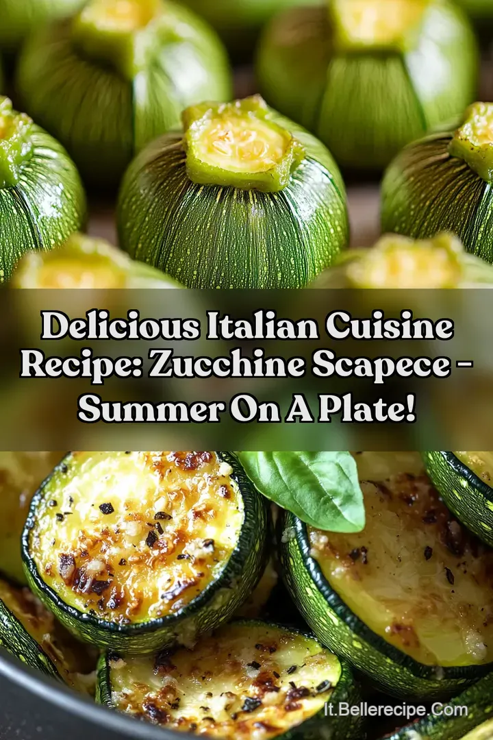 Delicious Italian Cuisine Recipe: Zucchine Scapece - Summer On A Plate!