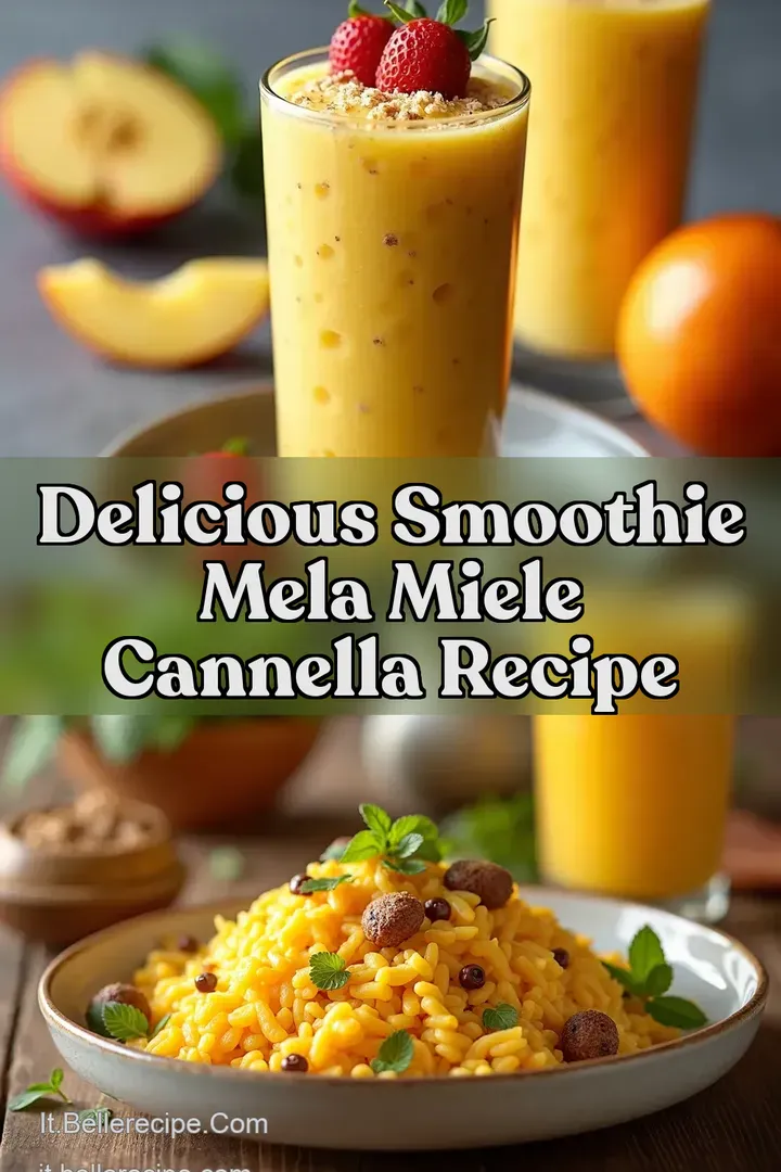 Delicious Smoothie Mela Miele Cannella Recipe