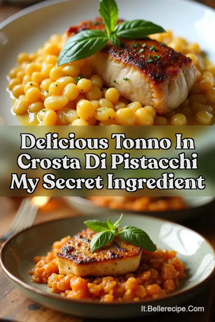 Delicious Tonno in Crosta di Pistacchi My Secret Ingredient