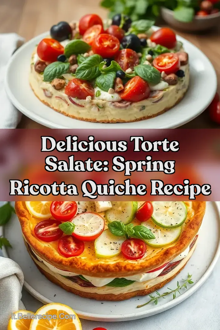 Delicious Torte Salate: Spring Ricotta Quiche Recipe