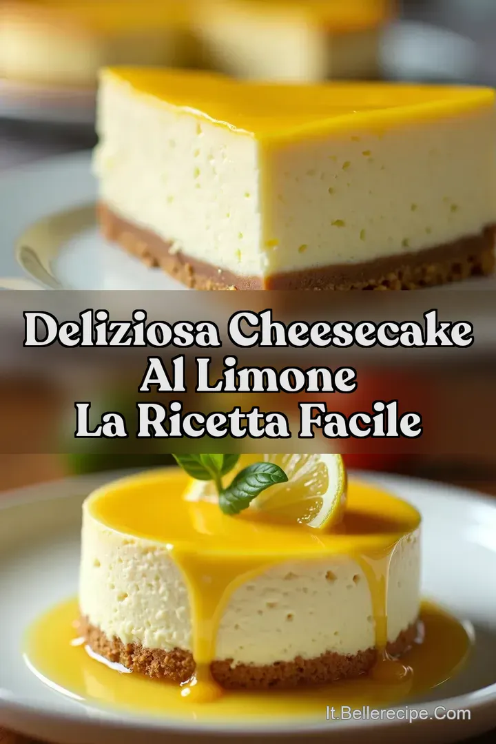 Deliziosa Cheesecake al Limone La Ricetta Facile