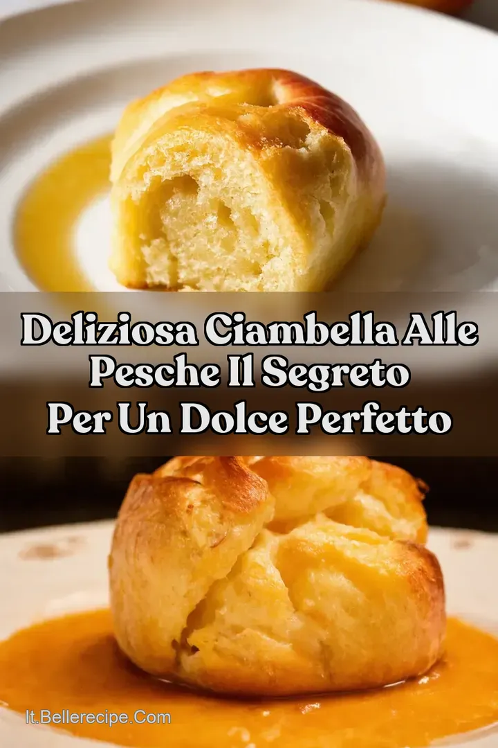 Deliziosa Ciambella alle Pesche Il Segreto per un Dolce Perfetto