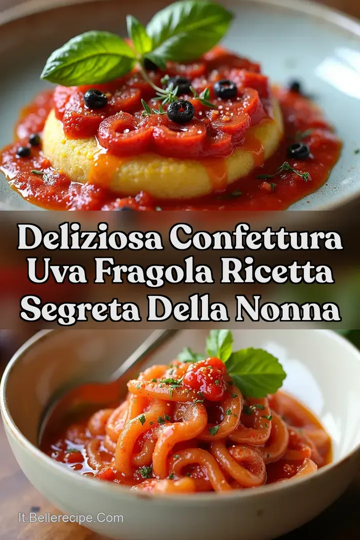Deliziosa Confettura Uva Fragola Ricetta segreta della Nonna