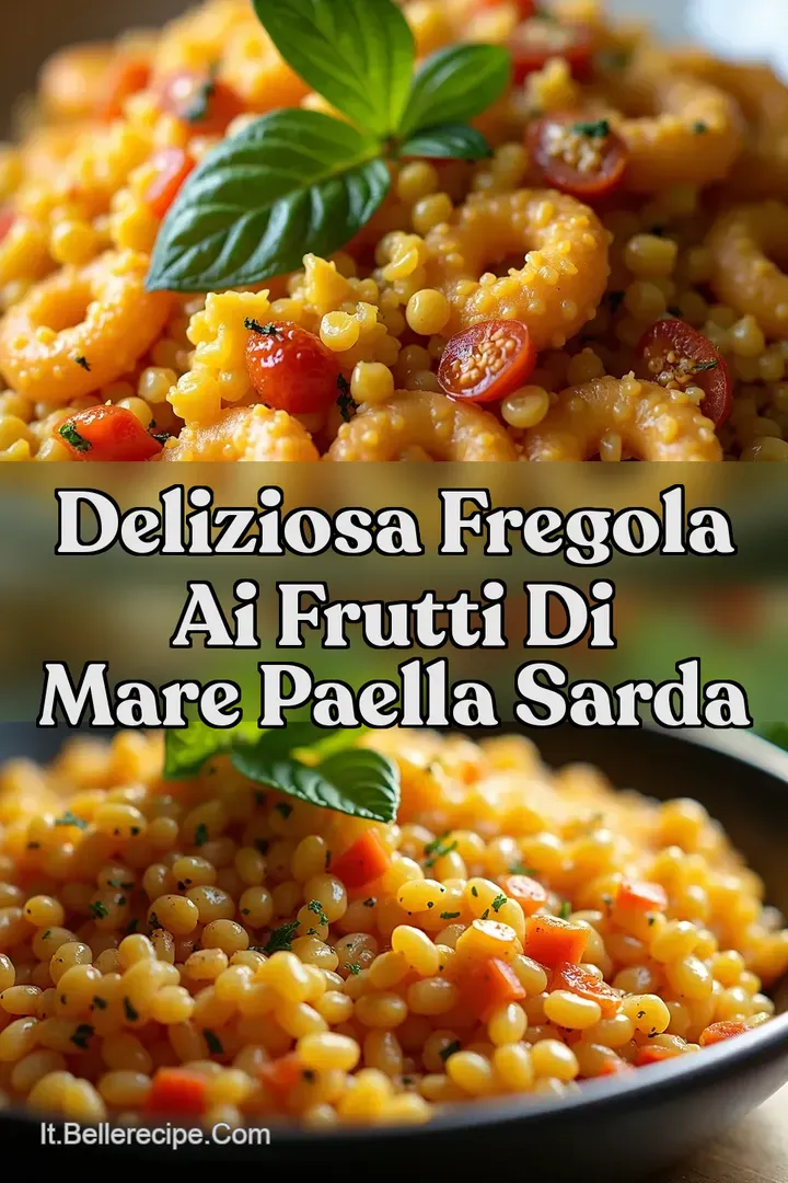 Deliziosa Fregola ai Frutti di Mare Paella Sarda