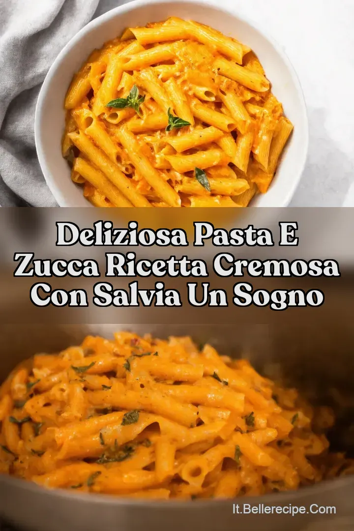 Deliziosa Pasta e Zucca Ricetta Cremosa con Salvia un Sogno