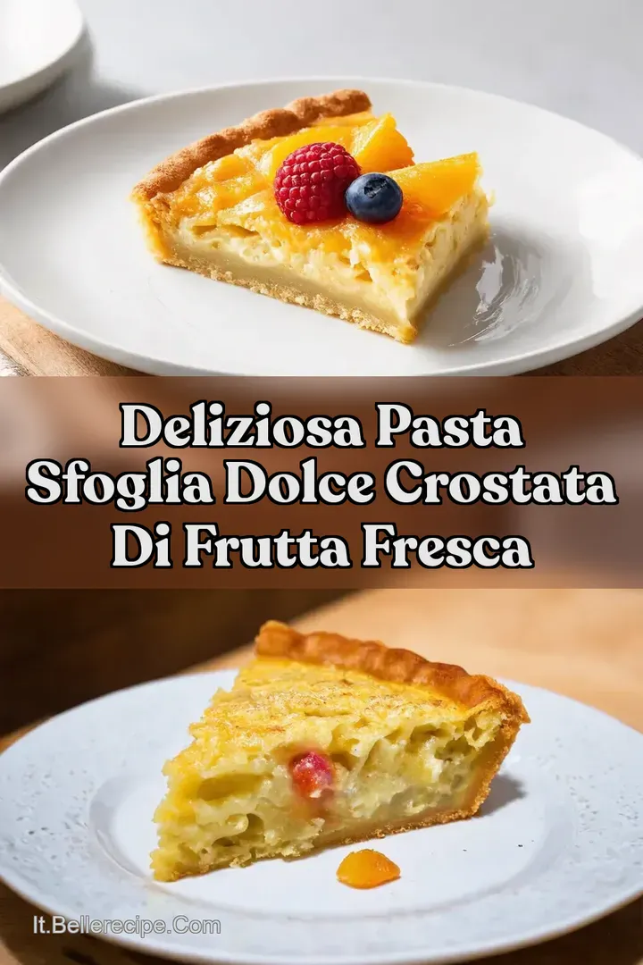 Deliziosa Pasta Sfoglia Dolce Crostata di Frutta Fresca