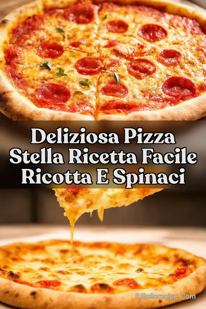 Deliziosa Pizza Stella Ricetta Facile Ricotta e Spinaci
