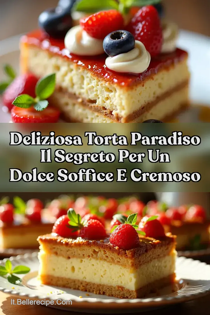 Deliziosa Torta Paradiso Il Segreto per un Dolce Soffice e Cremoso