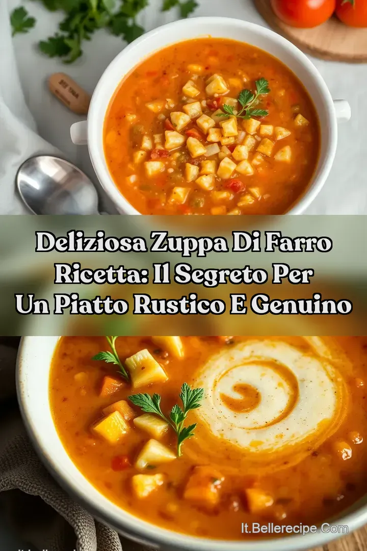 Deliziosa Zuppa di Farro Ricetta: Il Segreto per un Piatto Rustico e Genuino