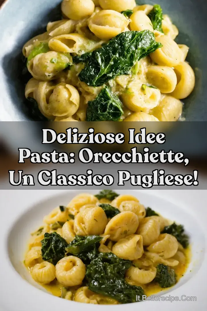 Deliziose idee pasta: Orecchiette un Classico Pugliese!