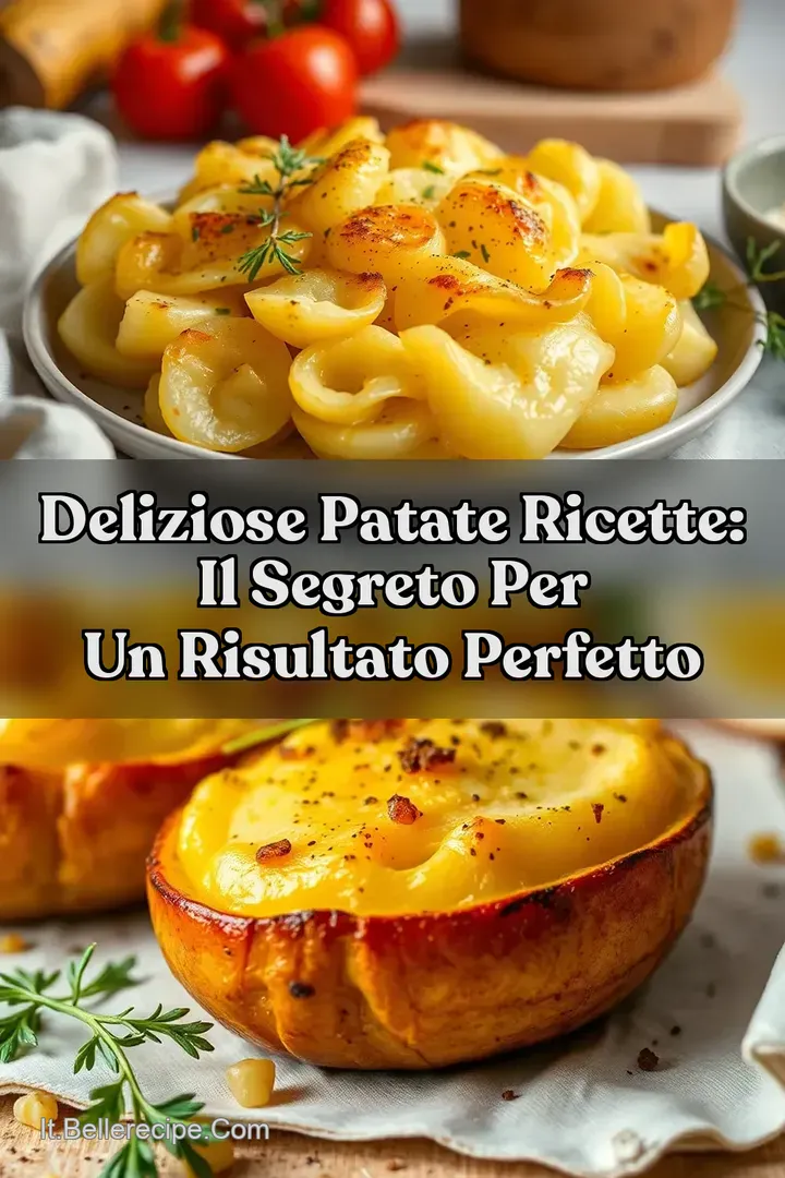 Deliziose Patate Ricette: Il Segreto per un Risultato Perfetto