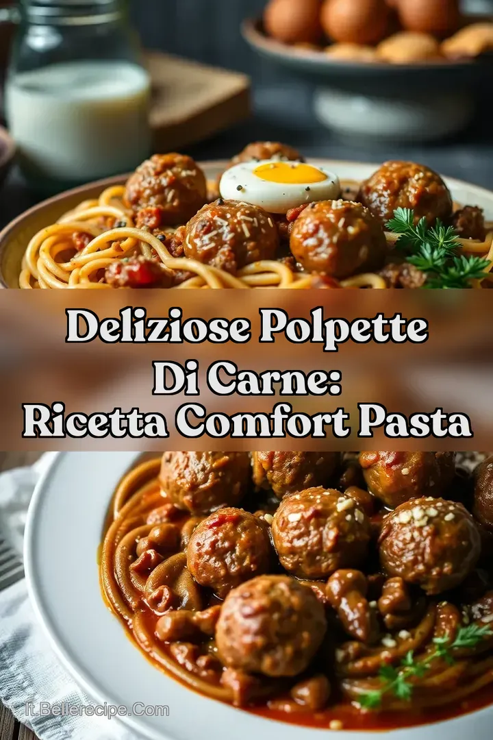 Deliziose Polpette di Carne: Ricetta Comfort Pasta