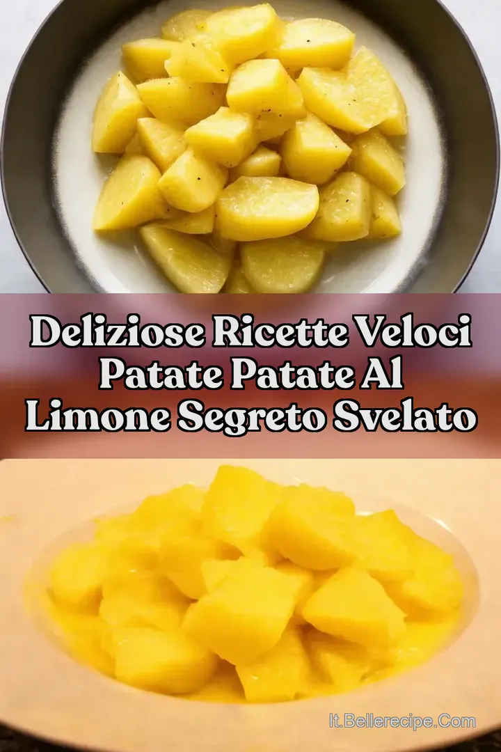 Deliziose Ricette Veloci Patate Patate al Limone Segreto Svelato