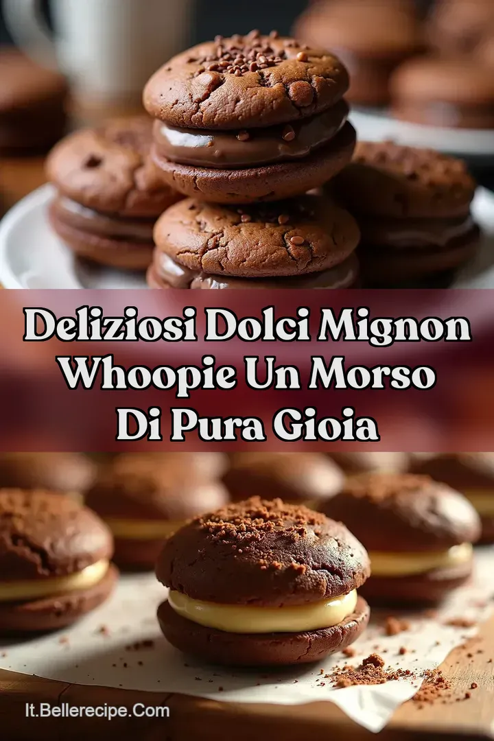 Deliziosi Dolci Mignon Whoopie Un Morso di Pura Gioia