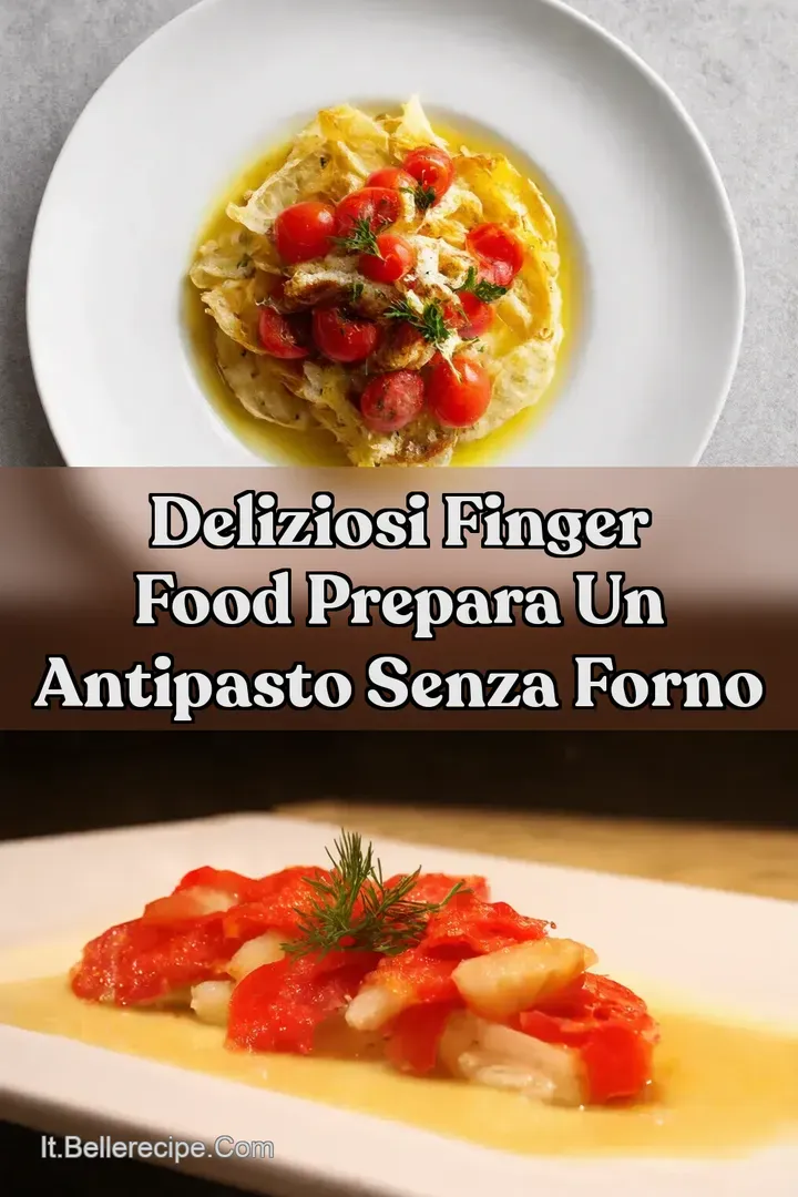 Deliziosi Finger Food Prepara un Antipasto Senza Forno