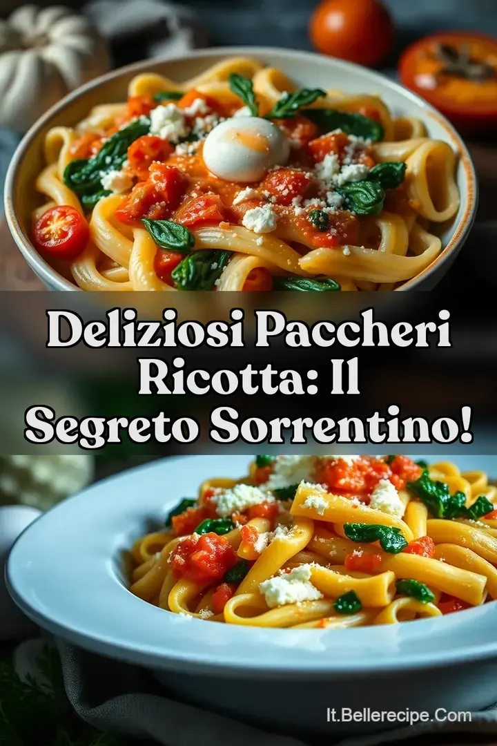 Deliziosi Paccheri Ricotta: Il Segreto Sorrentino!