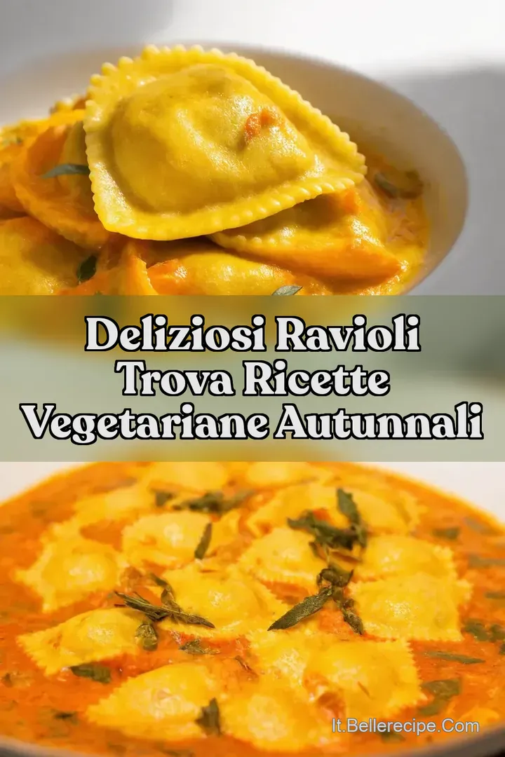 Deliziosi Ravioli Trova Ricette Vegetariane Autunnali