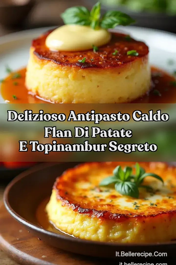 Delizioso Antipasto Caldo Flan di Patate e Topinambur Segreto