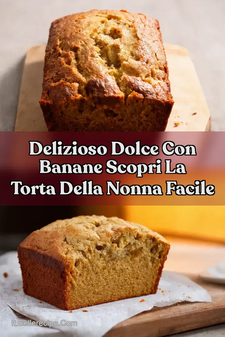 Delizioso Dolce Con Banane Scopri la Torta Della Nonna Facile
